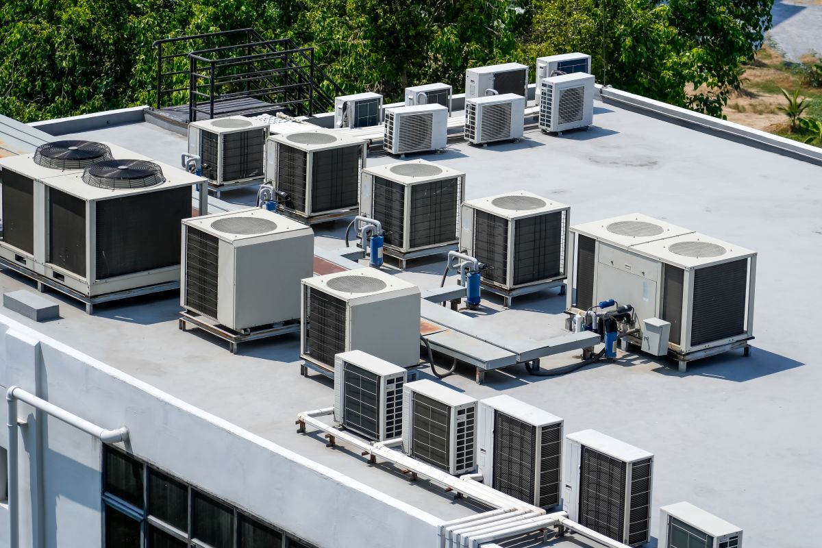 HVAC Units on roof - commercial